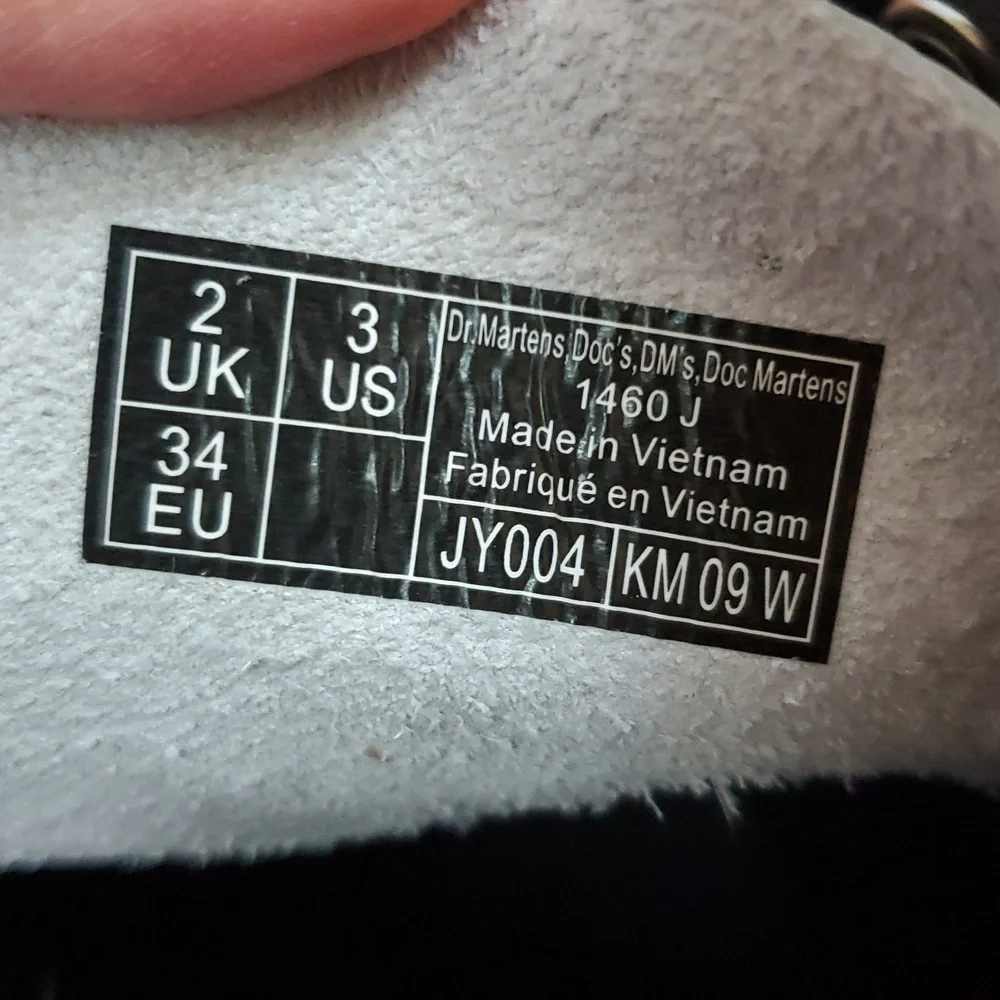 Dr. Martens 1460 J White Leather Boots